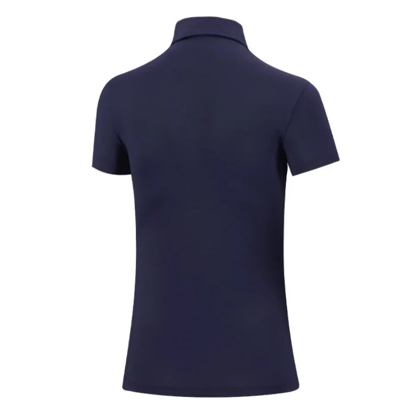 PGM Summer Women Golf Short Sleeved T Shirts Ladies Sports Slim Clothes Quick Dry Breathable Tennis Clothing YF486 - Slobuy