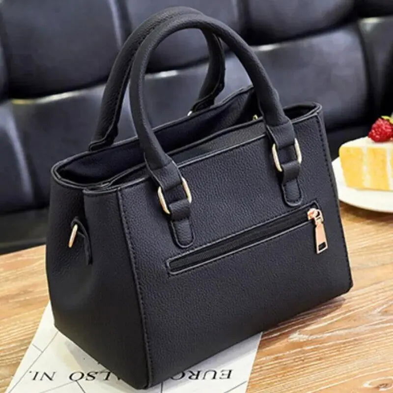 PU Leather Ladies HandBags Women Vintage Purse Plush Tassel Messenger Bags Tote Boston Shoulder Crossbody Bag - Slobuy