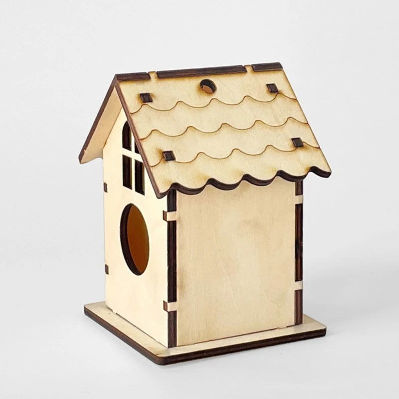 Parrot Cage House Cage Nesting Box Nest Cage Standing Hideouts Supplies DIY Bird Outdoor Nesting Box for Bird Parrot - Slobuy