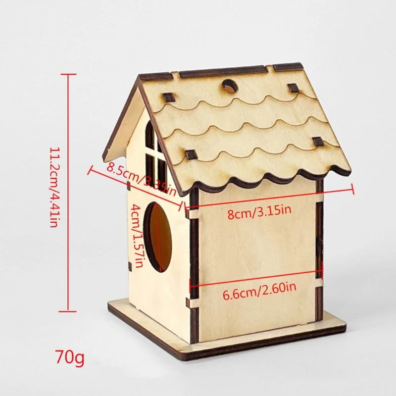 Parrot Cage House Cage Nesting Box Nest Cage Standing Hideouts Supplies DIY Bird Outdoor Nesting Box for Bird Parrot - Slobuy