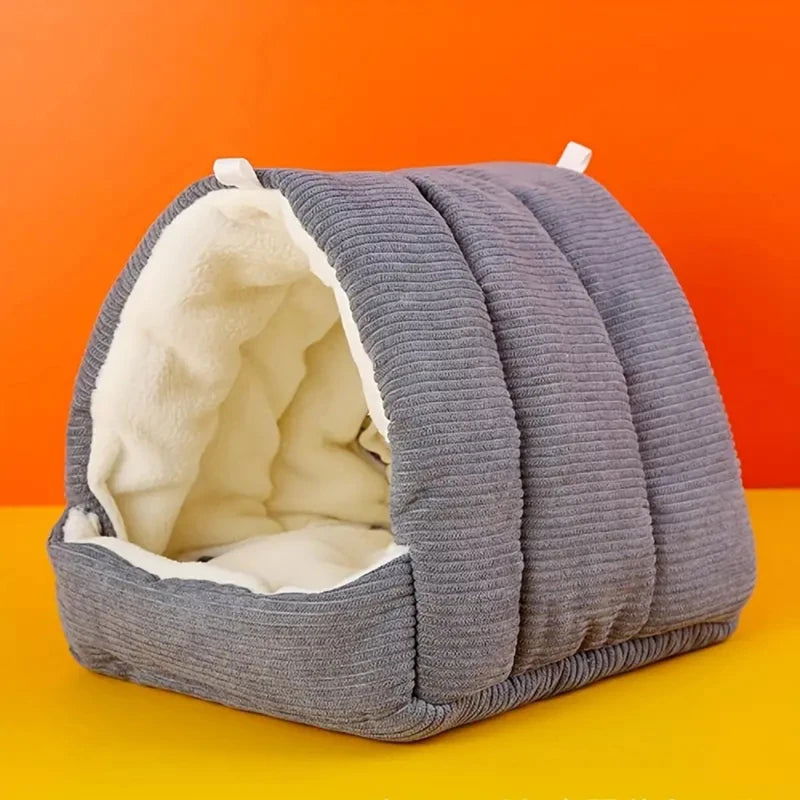 Parrot Nest Warm Bird Nest Winter House Shed Hut Hanging Hammock Cage Accessories Plush Hideaway Hamster Small Pet Parrot Nest - Slobuy