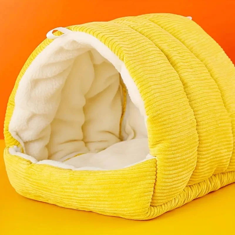 Parrot Nest Warm Bird Nest Winter House Shed Hut Hanging Hammock Cage Accessories Plush Hideaway Hamster Small Pet Parrot Nest - Slobuy