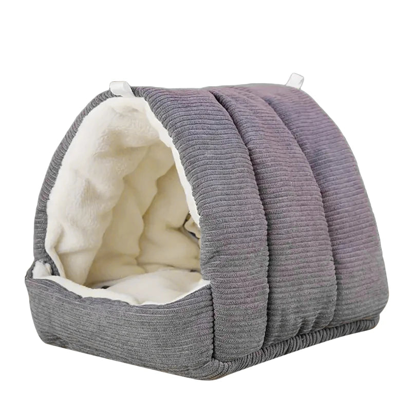 Parrot Nest Warm Bird Nest Winter House Shed Hut Hanging Hammock Cage Accessories Plush Hideaway Hamster Small Pet Parrot Nest - Slobuy