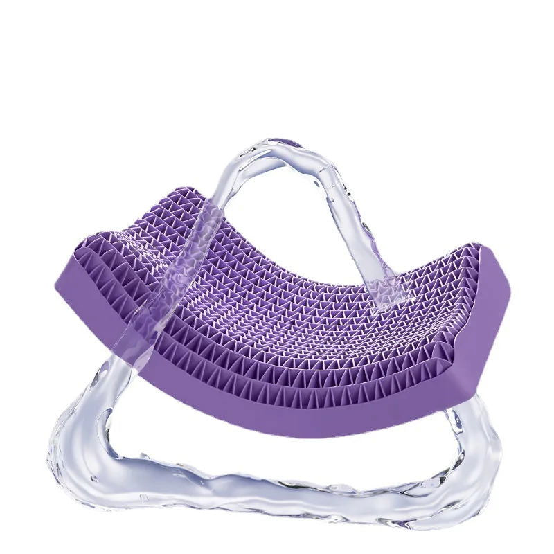 Pectin Pillow Breathable Air Layer TPE Pillow Washable with Water, Zero Pressure Cervical Neck Pillow Latex Adult Single Pillow - Slobuy