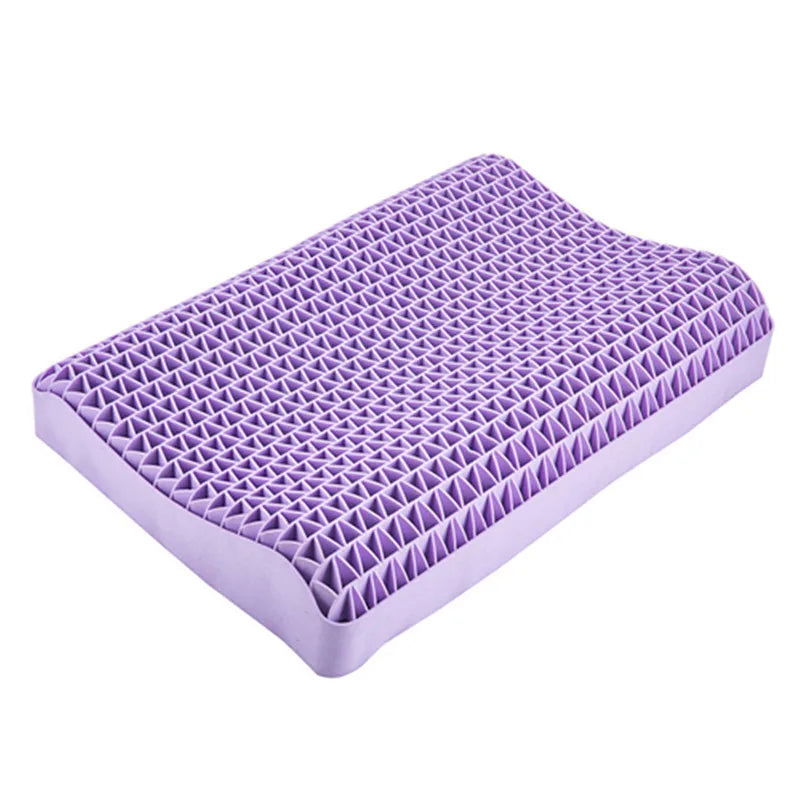 Pectin Pillow Breathable Air Layer TPE Pillow Washable with Water, Zero Pressure Cervical Neck Pillow Latex Adult Single Pillow - Slobuy