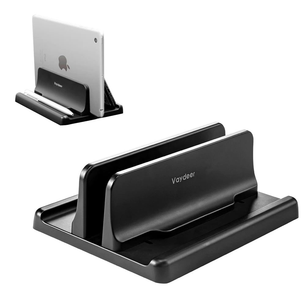 Vertical Laptop Stand Plastic Portable Macbook/Tablet/Phone Holder Adjustable Desktop Notebook Dock Space Save Accessory-Vaydeer - Slobuy