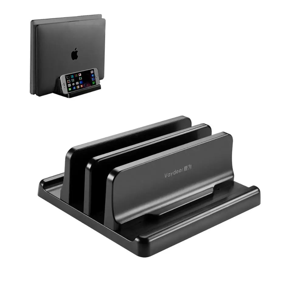 Vertical Laptop Stand Plastic Portable Macbook/Tablet/Phone Holder Adjustable Desktop Notebook Dock Space Save Accessory-Vaydeer - Slobuy