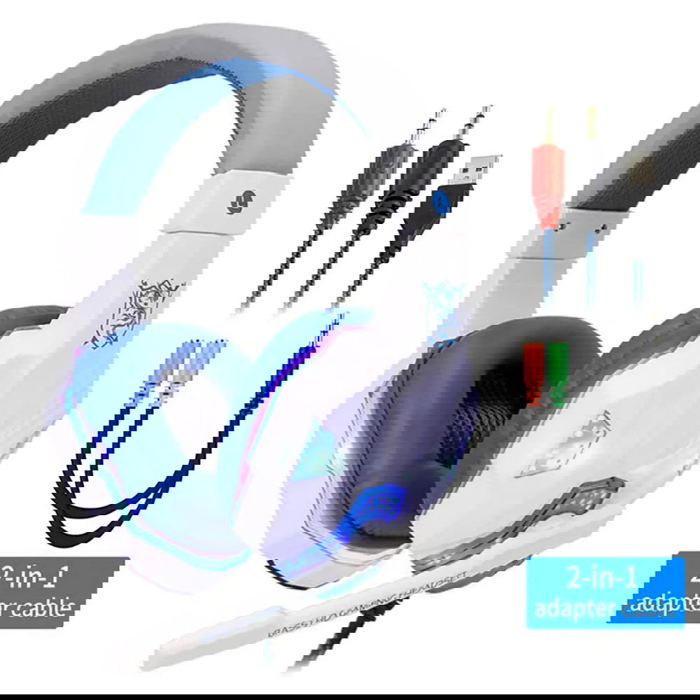 Professional Led Light Wired Gaming Headphones With Microphone For Computer PS4 PS5 Xbox Bass Stereo PC Gaming Headset Gifts - Slobuy