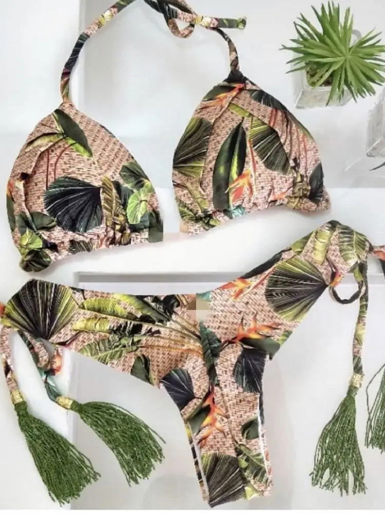 RUOTONGSEPT 2023 Popular Womens Beachwear Sexy Bikinis Set Hot Sport Swimwear Push-Up Padded Swimsuit Exquisite Bather Swimwear - Slobuy