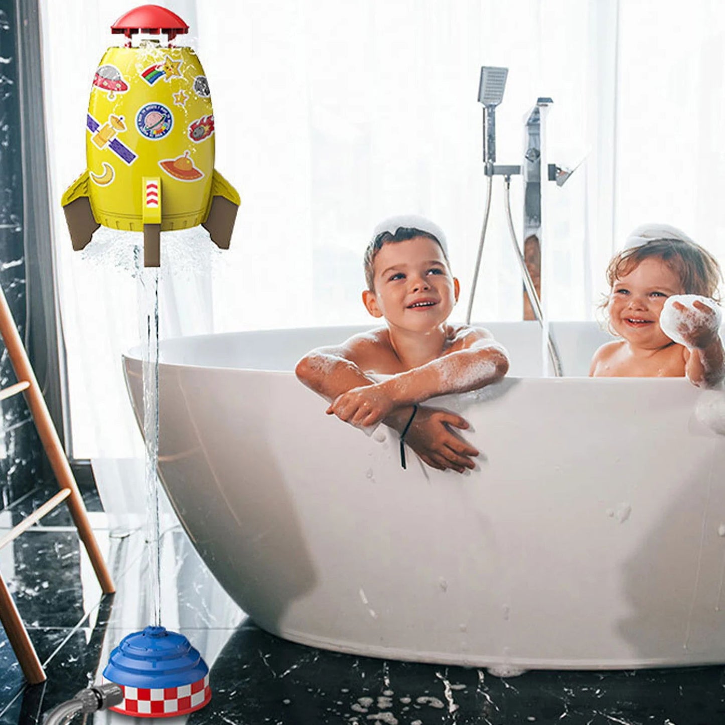 Rocket Launcher Toys Outdoor Rocket Water Pressure Lift Sprinkler Toy Fun Interaction In Garden Lawn Water Spray Toys for Kids - Slobuy