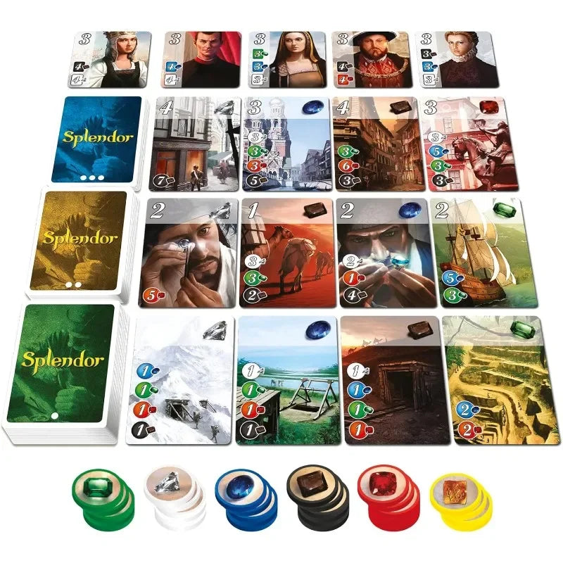 Space Cowboys Splendor Board Game Marvel Board Game Jewel Pad English Battle Party Friends Party Role Play Game Collection