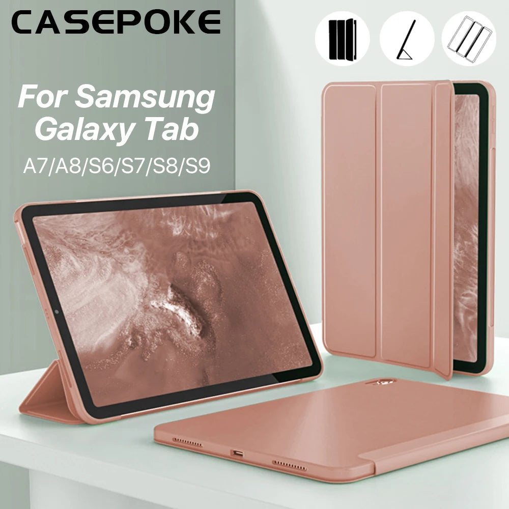 For Samsung Galaxy Tablet Case Tab S7 11in Accessories For Samsung Galaxy Tab S9 S8 S7 S6 A8 A7 S9/8/7 Plus Protective Cover