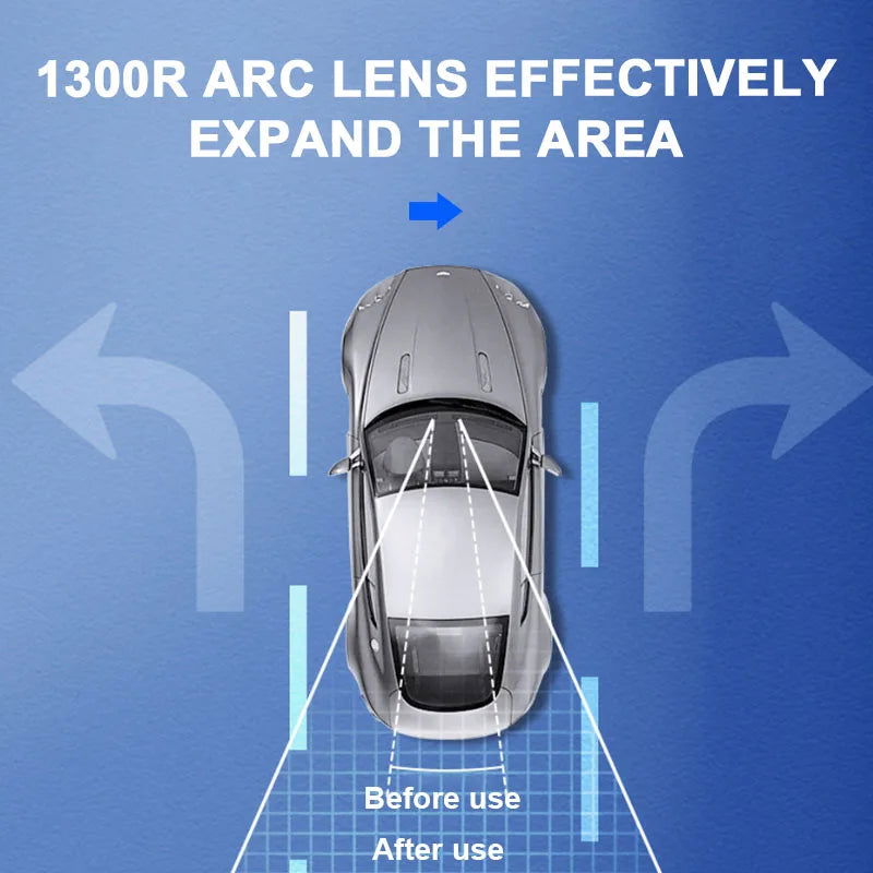 SEAMETAL Car Baby Mirrors Interior Mirror Wide Angle Panoramic Anti Glare Rear View Convex Mirror Reverse Parking Accessories - Slobuy