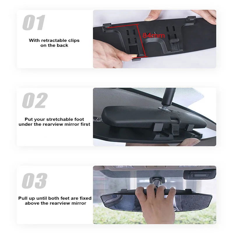 SEAMETAL Car Baby Mirrors Interior Mirror Wide Angle Panoramic Anti Glare Rear View Convex Mirror Reverse Parking Accessories - Slobuy
