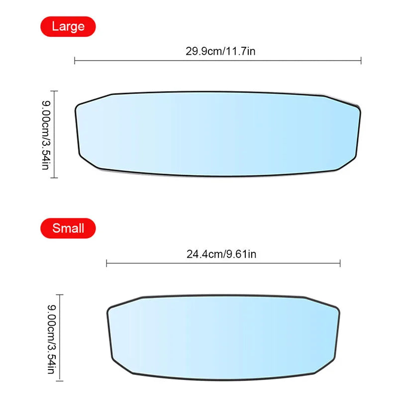 SEAMETAL Car Baby Mirrors Interior Mirror Wide Angle Panoramic Anti Glare Rear View Convex Mirror Reverse Parking Accessories - Slobuy
