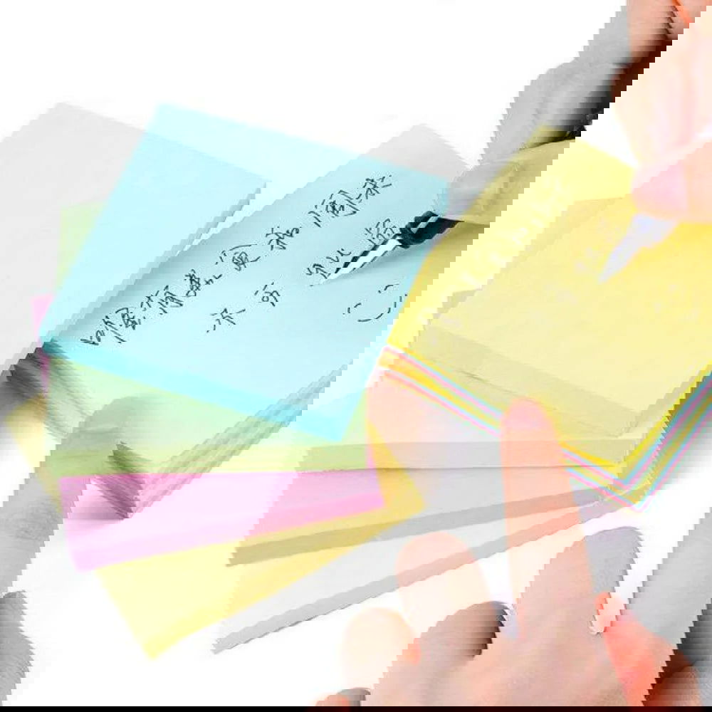 STONEGO Multicolor Memo Pad Sticker Paper office Stationery 100 Pages Pocket Notepad sticky Notes - Slobuy