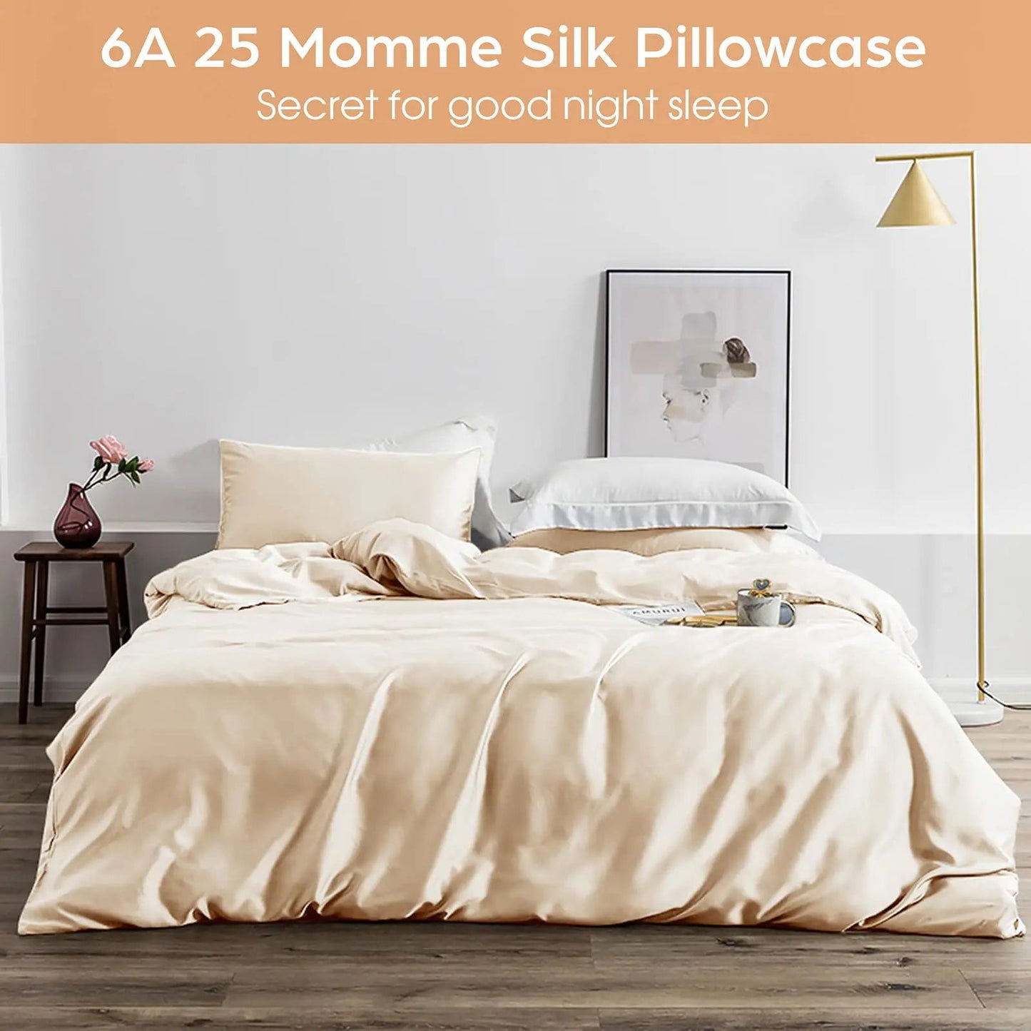 Satin Pillowcases Hair Skin Friendly Simulation Silk Pillowcases With Envelope Closure For Bedroom Office Living Room No Pillow - Slobuy