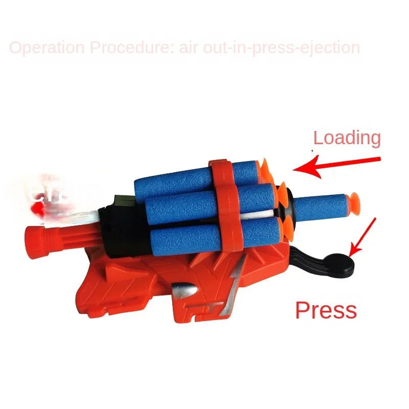 Soft Bullets Launcher Spray Wrist With Gloves Launching Soft Bomb Toy Gun Outdoor Games Toys - Slobuy