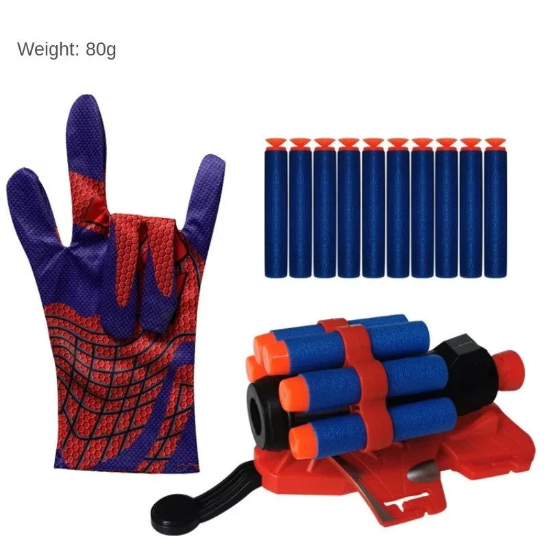 Soft Bullets Launcher Spray Wrist With Gloves Launching Soft Bomb Toy Gun Outdoor Games Toys - Slobuy
