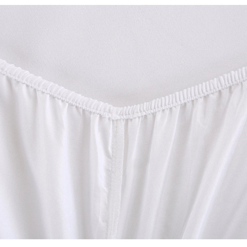Solid Fitted Bed Sheet Mattress Protect Cover 90/140/160/180/200/220X200 With Elastic Band Sheets King Queen Double Single - Slobuy