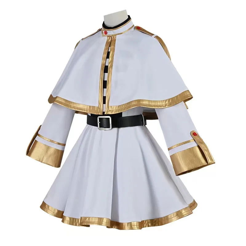 Sousou No Frieren Cosplay Costume Wig Shoes Anime Magician Dress Elf Ear Halloween Party Charistmas for Women Girls - Slobuy