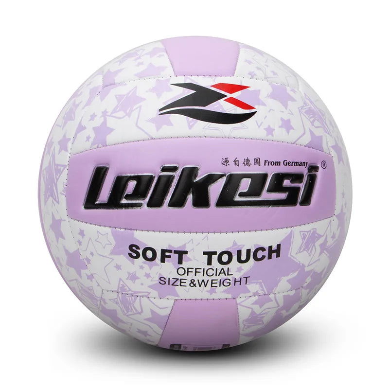 Standard Size 5 Volleyball for Adults PVC Machine Sewn Explosion Proof Anti-slip Training Ball Sand Beach High Bouncy Volleyball - Slobuy