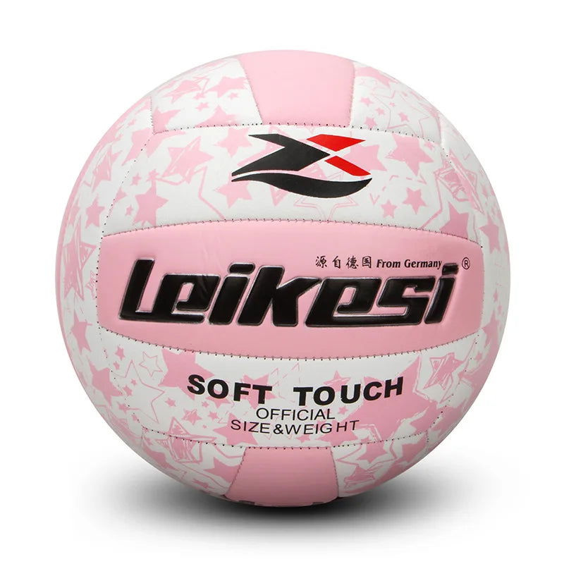 Standard Size 5 Volleyball for Adults PVC Machine Sewn Explosion Proof Anti-slip Training Ball Sand Beach High Bouncy Volleyball - Slobuy