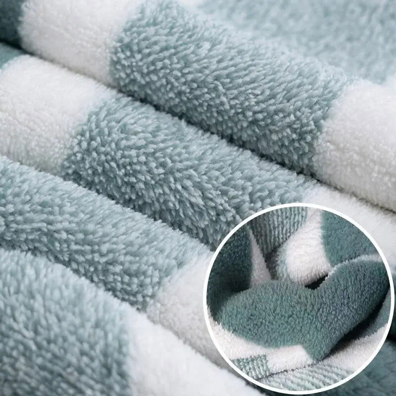 Striped Pattern Towel Set Soft Hand Towel Bath Towel Quick Drying Absorbent Towels For Bathroom - Slobuy