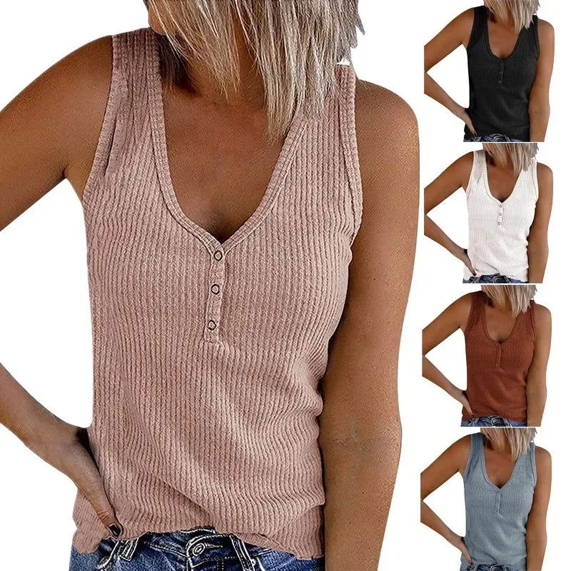 Summer Maternity Nursing T-Shirt Casual Female Women's Clothing Cotton Sleeveless V-Neck Breastfeeding Tees Tank Tops Plus Size - Slobuy