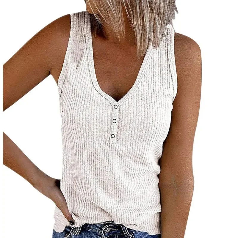 Summer Maternity Nursing T-Shirt Casual Female Women's Clothing Cotton Sleeveless V-Neck Breastfeeding Tees Tank Tops Plus Size - Slobuy