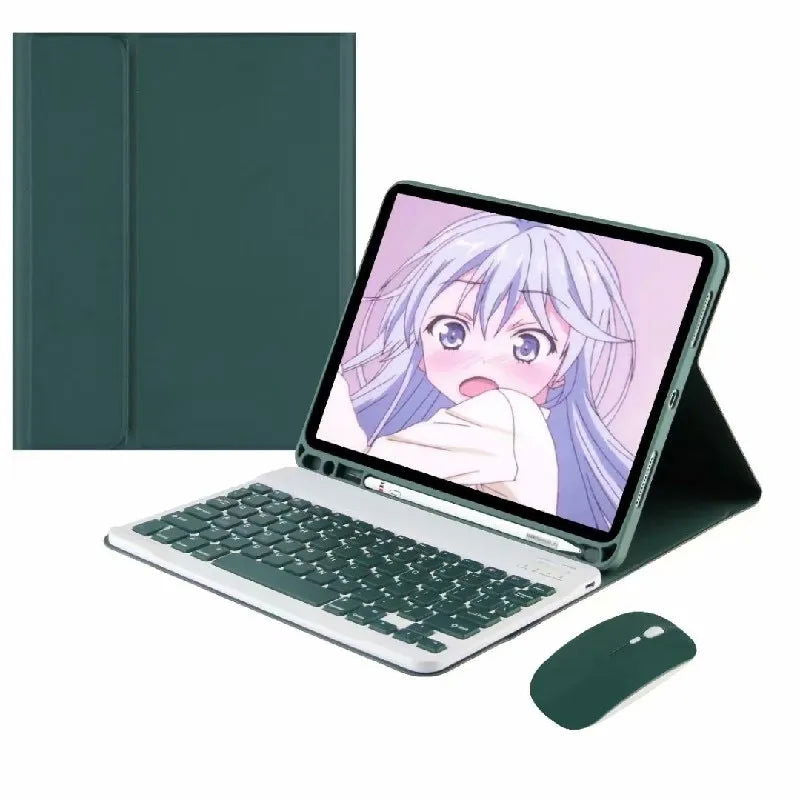 Tablet Keyboard Case for Samsung Galaxy Tab S6 Lite Tab A7 Lite Tab A7 Tab A8 Tab S7 Tab S8 Tab S9 11 10.5 10.4 8.7 inch - Slobuy