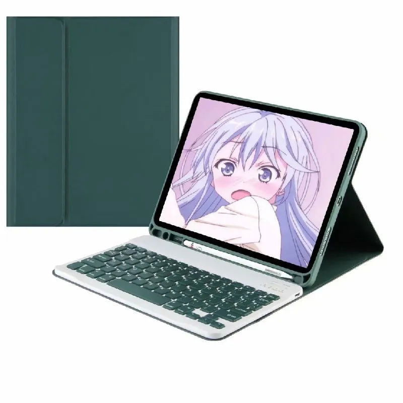 Tablet Keyboard Case for Samsung Galaxy Tab S6 Lite Tab A7 Lite Tab A7 Tab A8 Tab S7 Tab S8 Tab S9 11 10.5 10.4 8.7 inch - Slobuy