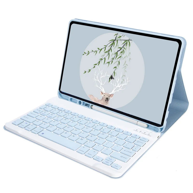 Tablet Keyboard Case for Samsung Galaxy Tab S6 Lite Tab A7 Lite Tab A7 Tab A8 Tab S7 Tab S8 Tab S9 11 10.5 10.4 8.7 inch - Slobuy