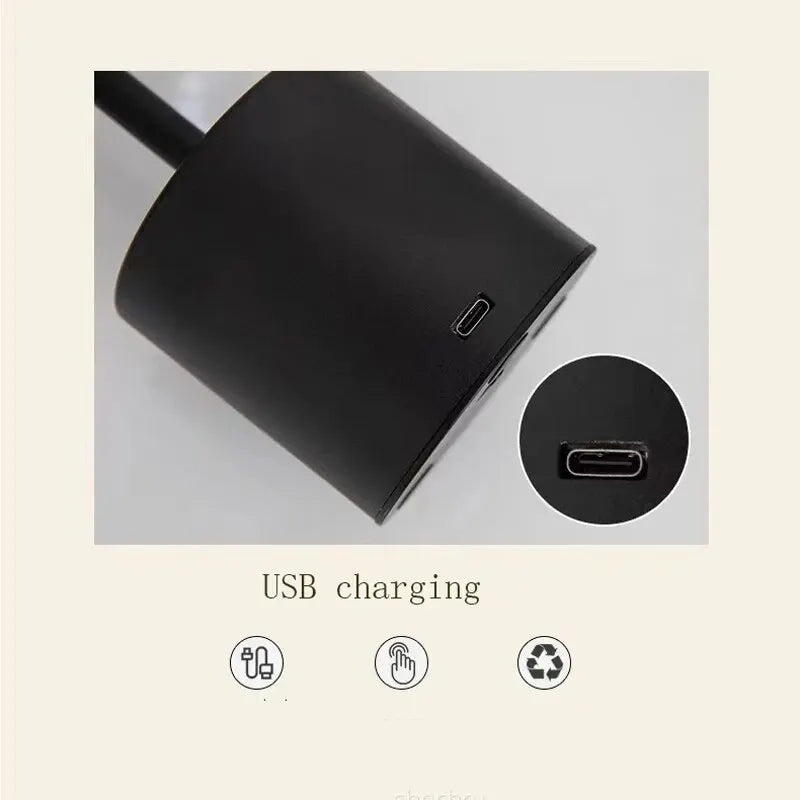 Touch Sensor LED Table Lamp USB Rechargeable Desk Lamp 3 Color Adjustable Temperatures Modern Style Bar Bedside Night Light - Slobuy