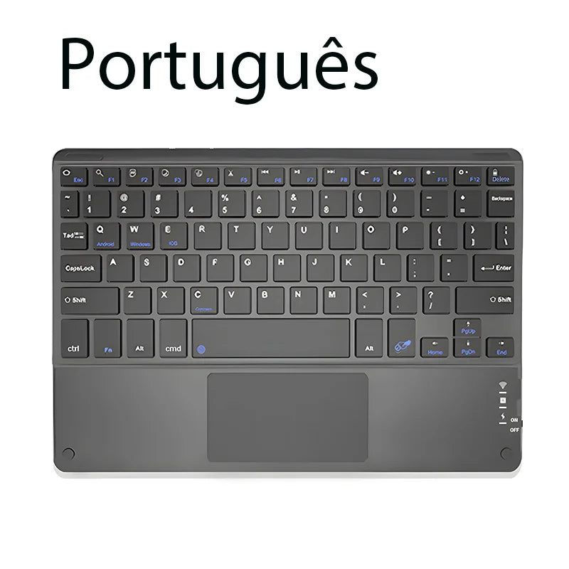 TrackPad Bluetooth Keyboard With Mouse For IOS Android Windows Wireless Keyboard For Tablet Phone Accessories For iPad Keyboard - Slobuy