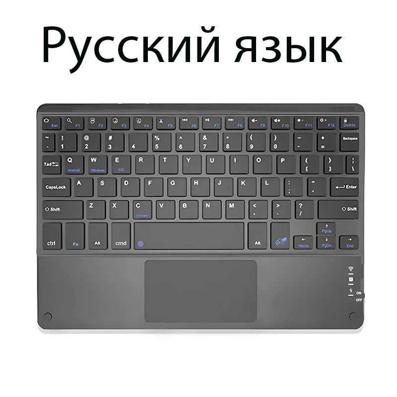 TrackPad Bluetooth Keyboard With Mouse For IOS Android Windows Wireless Keyboard For Tablet Phone Accessories For iPad Keyboard - Slobuy