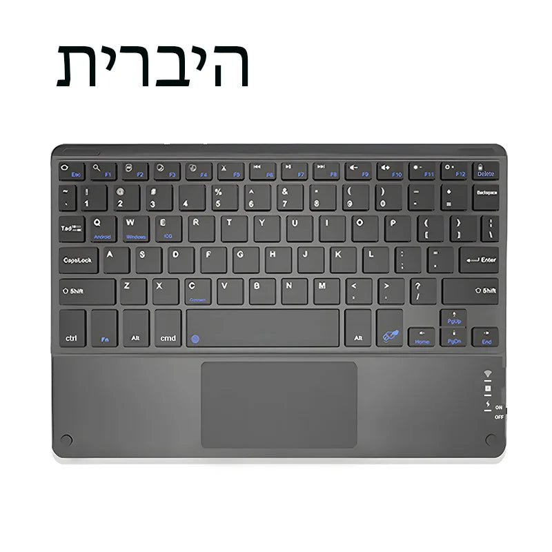 TrackPad Bluetooth Keyboard With Mouse For IOS Android Windows Wireless Keyboard For Tablet Phone Accessories For iPad Keyboard - Slobuy
