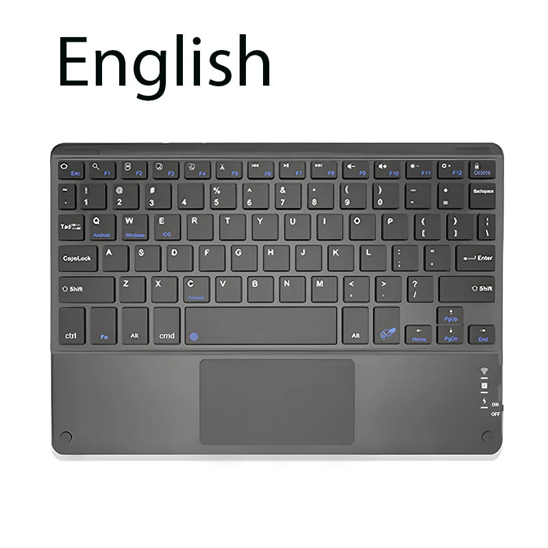 TrackPad Bluetooth Keyboard With Mouse For IOS Android Windows Wireless Keyboard For Tablet Phone Accessories For iPad Keyboard - Slobuy