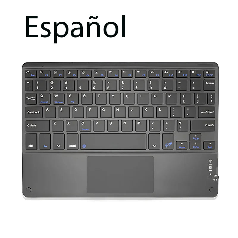 TrackPad Bluetooth Keyboard With Mouse For IOS Android Windows Wireless Keyboard For Tablet Phone Accessories For iPad Keyboard - Slobuy