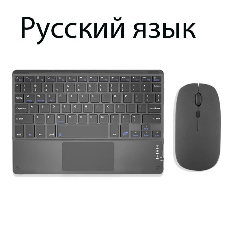 TrackPad Bluetooth Keyboard With Mouse For IOS Android Windows Wireless Keyboard For Tablet Phone Accessories For iPad Keyboard - Slobuy