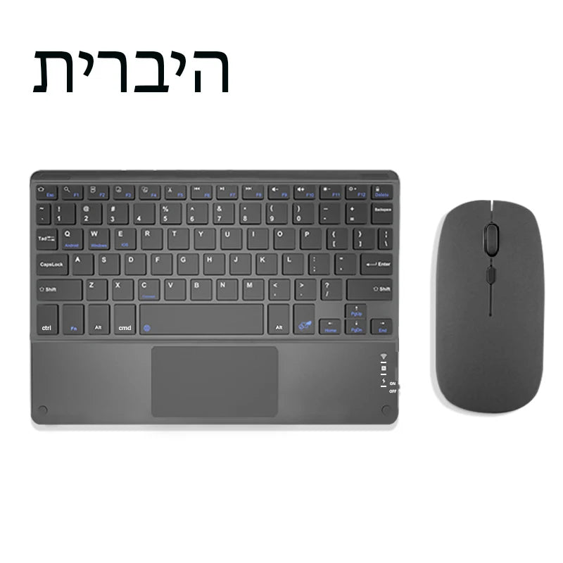 TrackPad Bluetooth Keyboard With Mouse For IOS Android Windows Wireless Keyboard For Tablet Phone Accessories For iPad Keyboard - Slobuy