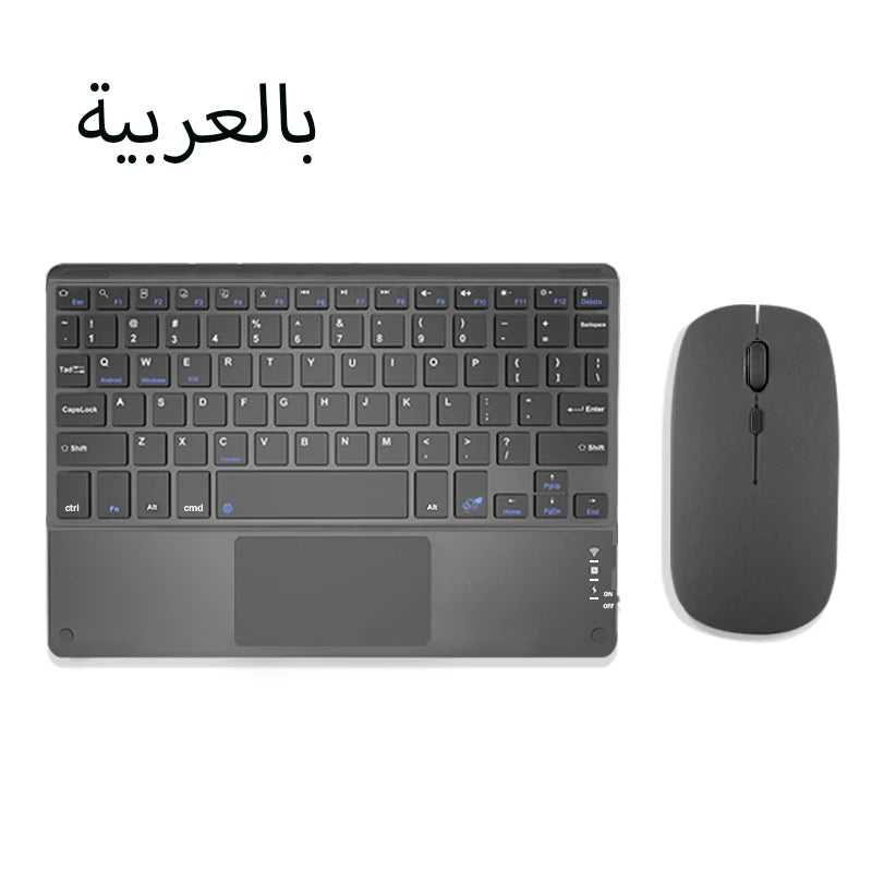 TrackPad Bluetooth Keyboard With Mouse For IOS Android Windows Wireless Keyboard For Tablet Phone Accessories For iPad Keyboard - Slobuy