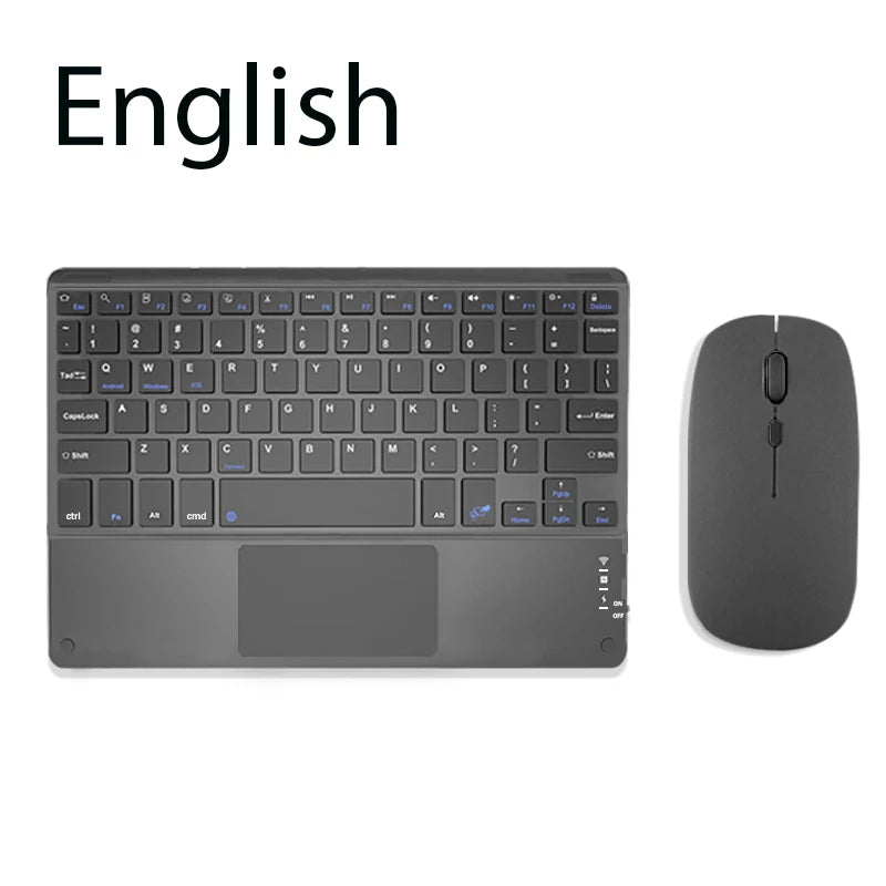 TrackPad Bluetooth Keyboard With Mouse For IOS Android Windows Wireless Keyboard For Tablet Phone Accessories For iPad Keyboard - Slobuy