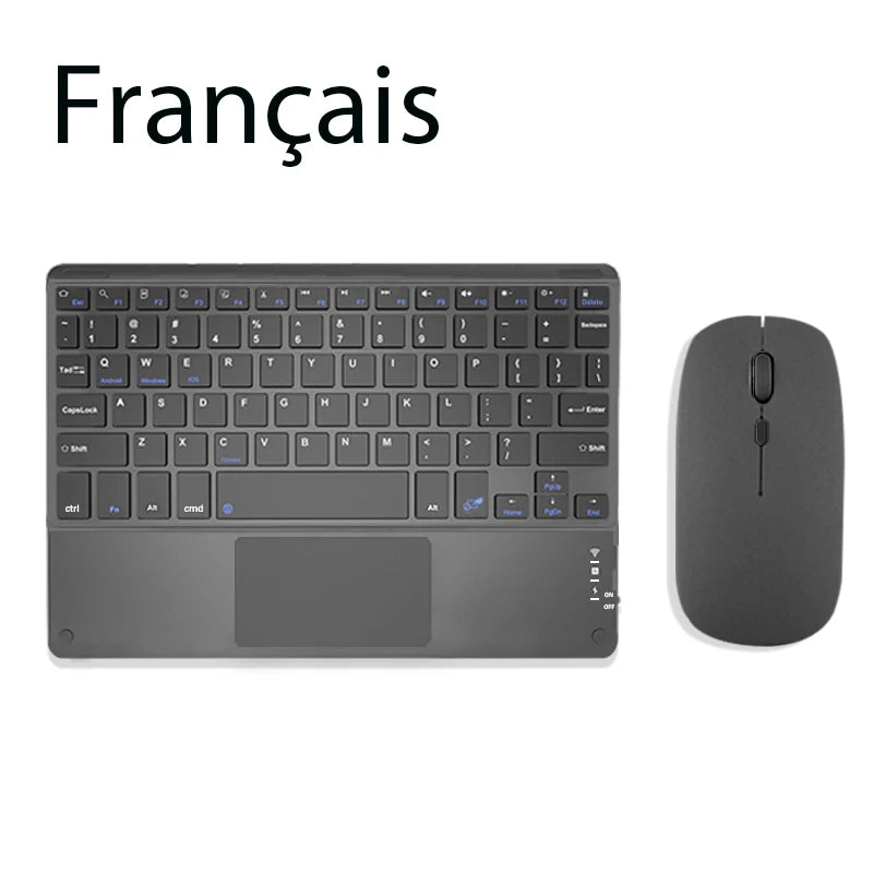TrackPad Bluetooth Keyboard With Mouse For IOS Android Windows Wireless Keyboard For Tablet Phone Accessories For iPad Keyboard - Slobuy