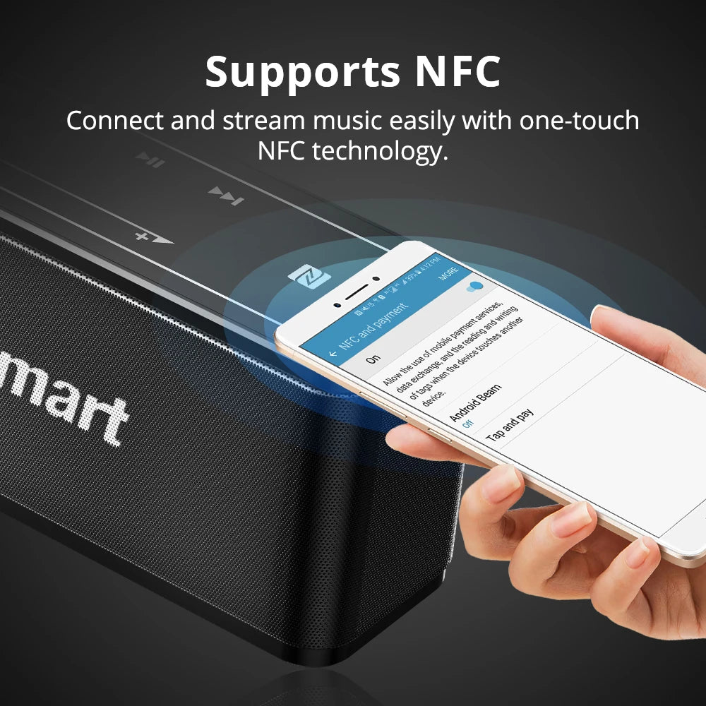 Tronsmart Mega Bluetooth Speaker 40W Portable Speaker with Touch Control Soundbar support Voice Assistant,NFC,MicroSD - Slobuy
