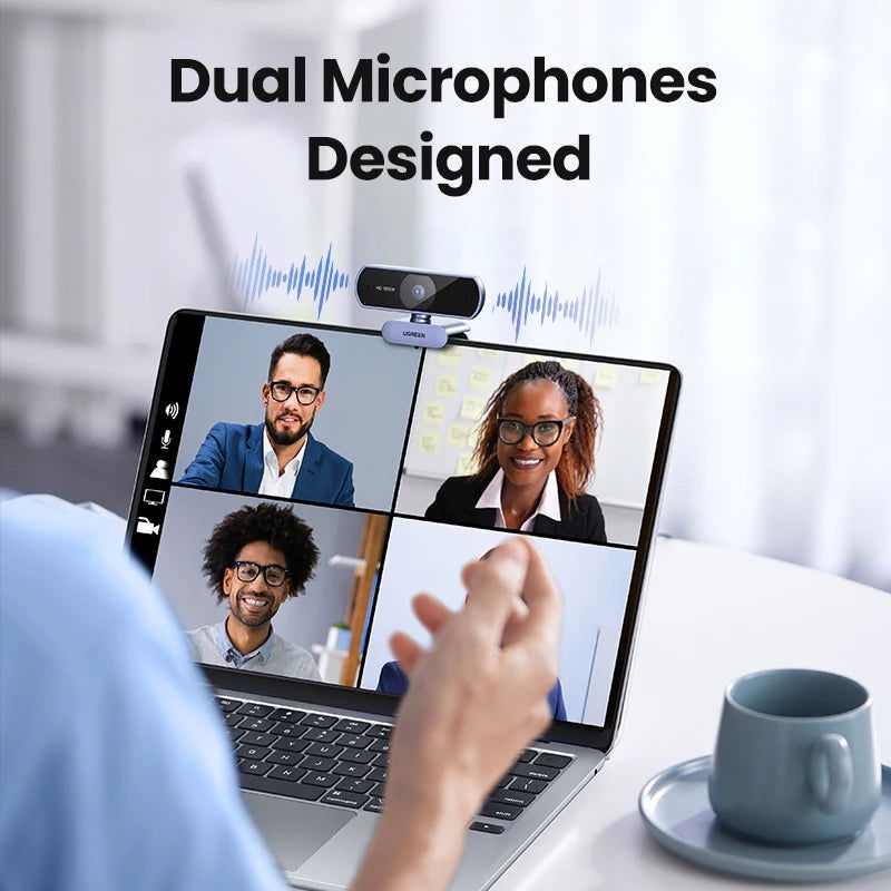 UGREEN USB Webcam 1080P HD Mini Webcam For Laptop Computer Web Camera Dual Microphones for Youtube Zoom Video Calling 2K web cam - Slobuy
