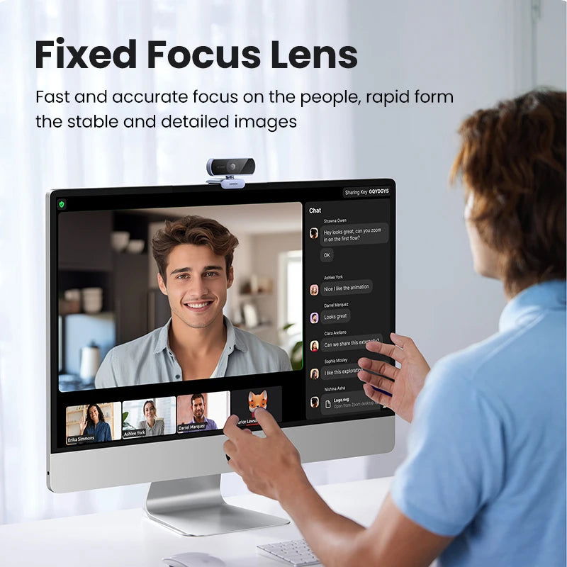 UGREEN USB Webcam 1080P HD Mini Webcam For Laptop Computer Web Camera Dual Microphones for Youtube Zoom Video Calling 2K web cam - Slobuy