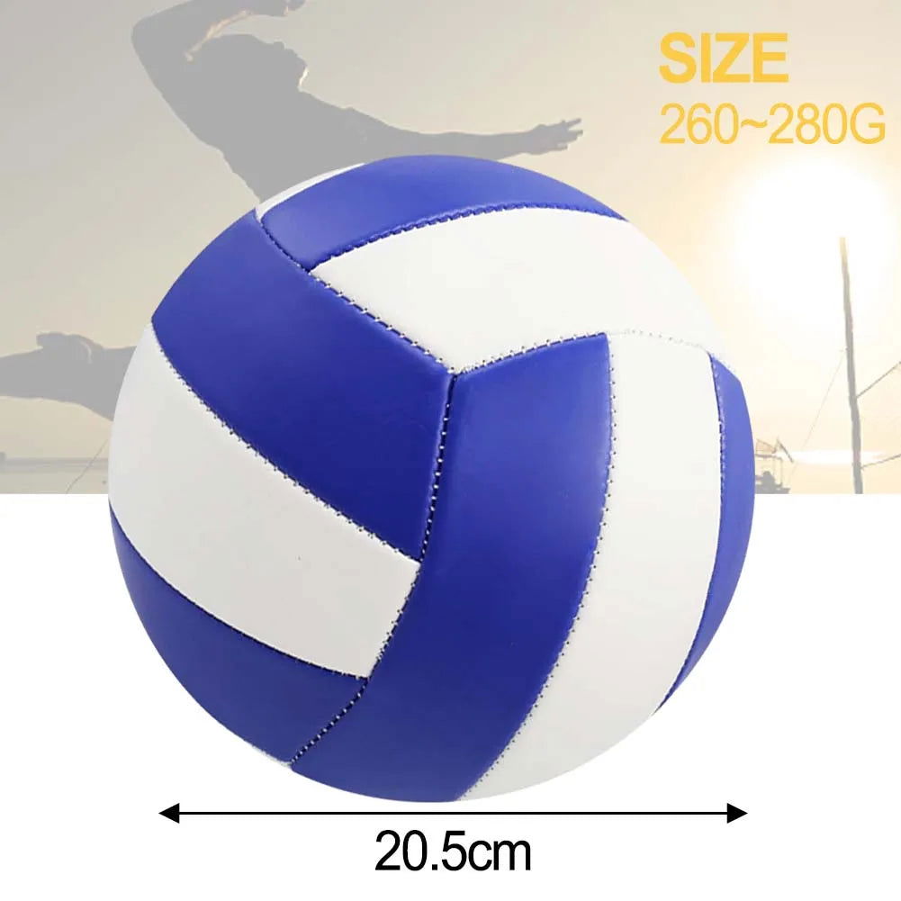 Volleyball, No 5, Soft And Light PVC Rubber, Enhances Durability With Machine Stitching, Suitable For All Ages And Skill Levels - Slobuy