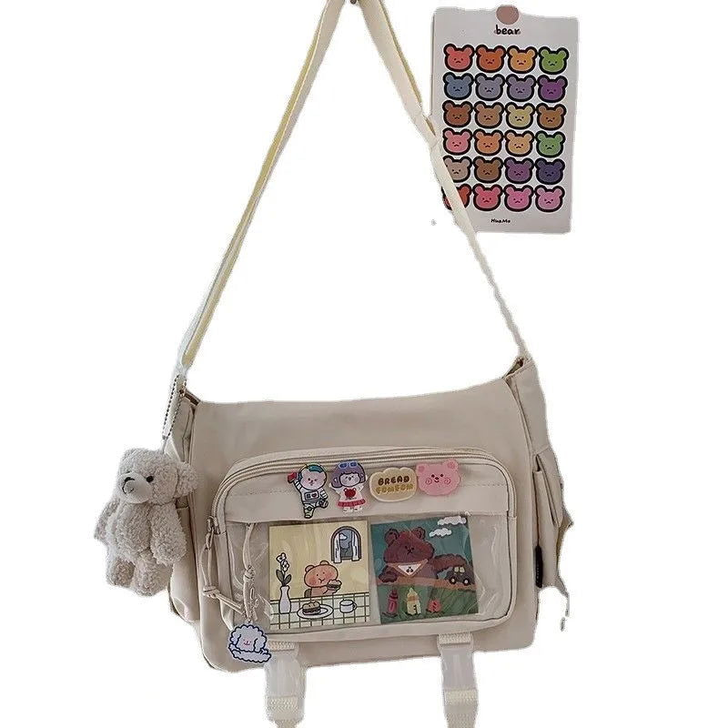 Waterproof Nylon Crossbody Bags for Women Shoulder Bags Youth Fashion Ladies Handbag Messenger Bag Teenagers Girls School Bags - Slobuy