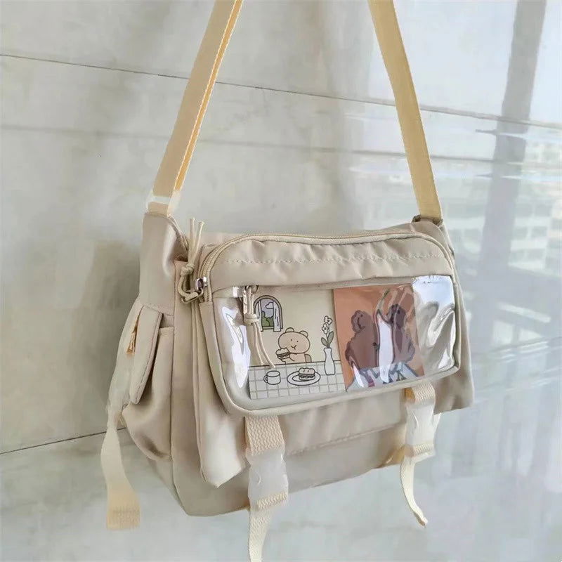 Waterproof Nylon Crossbody Bags for Women Shoulder Bags Youth Fashion Ladies Handbag Messenger Bag Teenagers Girls School Bags - Slobuy